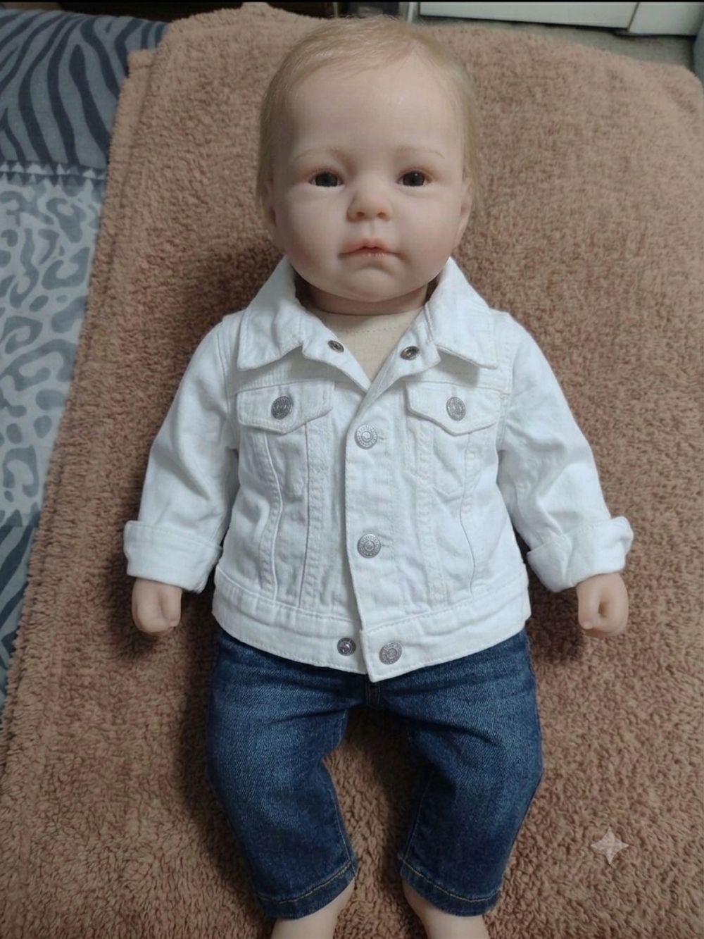 Baby Gap White Denim Jean Jacket,       Size 0/6 months
